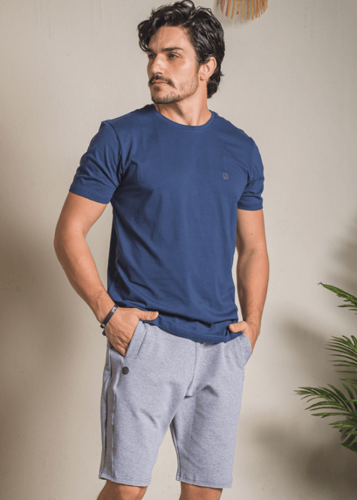 Camiseta Selo - Azul Marinho
