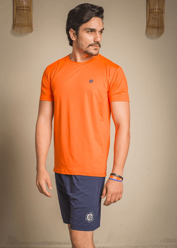 Camiseta Fitness Masculina - Laranja