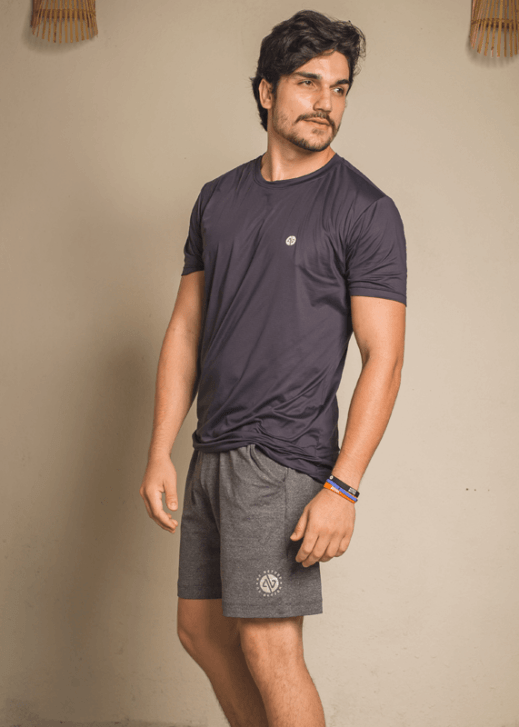 Bermuda Fitness Masculina - Chumbo - Image 3