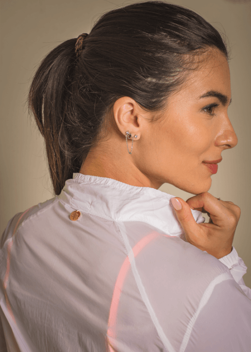 Corta vento Feminino - Branco - Image 2