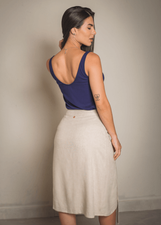Saia Long - Bege - Image 2
