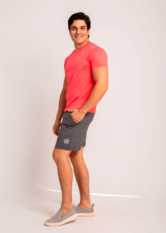 Camiseta Fitness Masculina - Coral