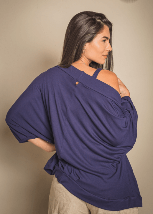 Kimono Breezy Azul Marinho - Image 2