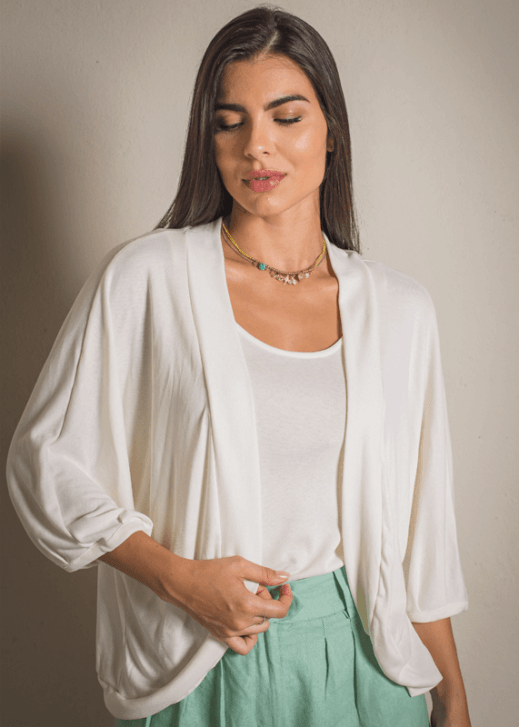 Kimono Breezy - Off-White - Image 2