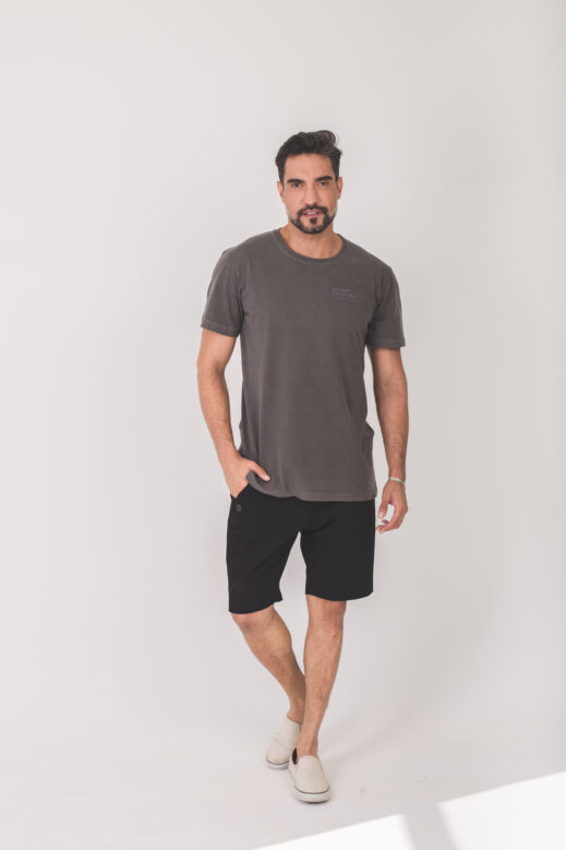 Blusa Estonada Cinza Chumbo - Image 2