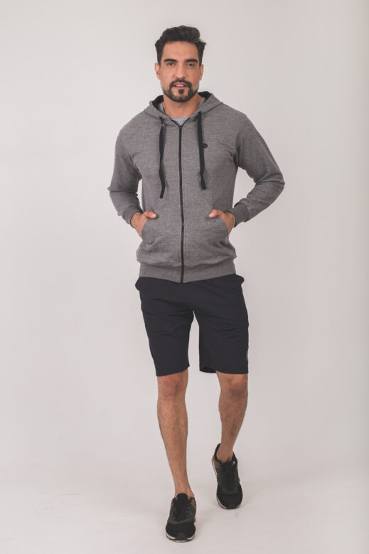 Moletom On Zipped - Cinza