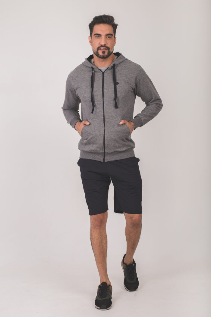 Moletom On Zipped - Cinza