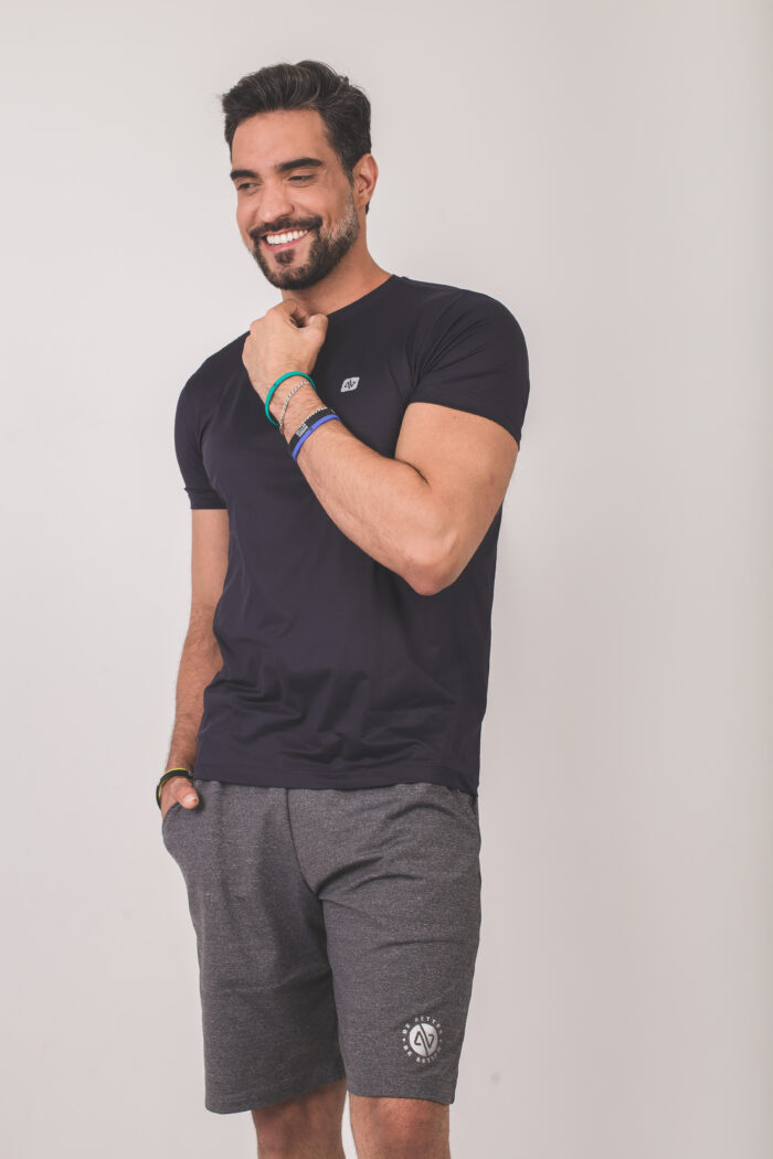 Bermuda Fitness Masculina - Chumbo