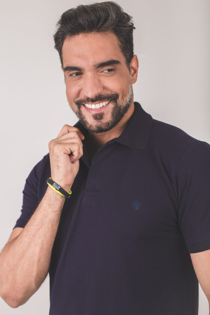 Camisa Polo Pima - Azul Marinho