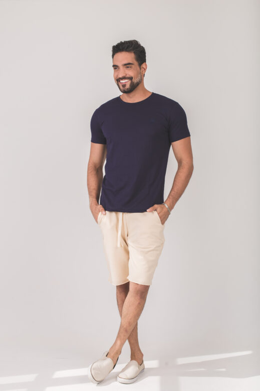 Bermuda Moletom Masculina - Bege - Image 3