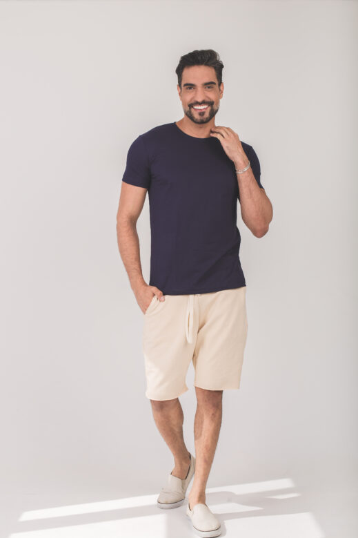 Camiseta Selo Pima - Azul Marinho