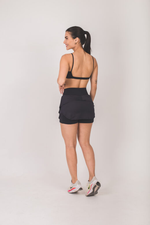 Short Saia fitness Trevo - Preto - Image 3
