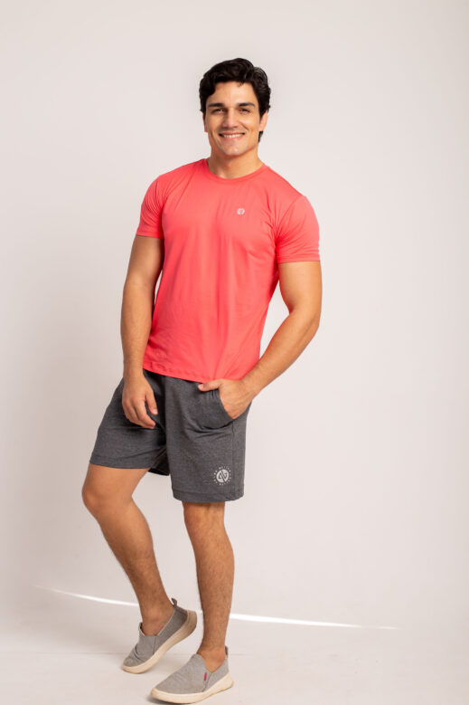Bermuda Fitness Masculina - Chumbo - Image 4