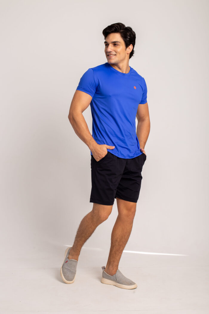 Camiseta Fitness Masculina - Azul