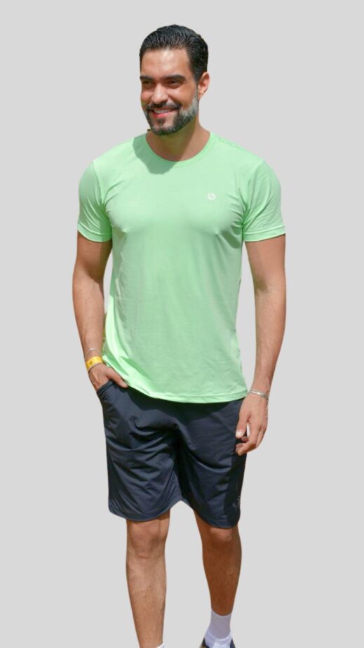 Camiseta Fitness Masculina - Verde - Image 2