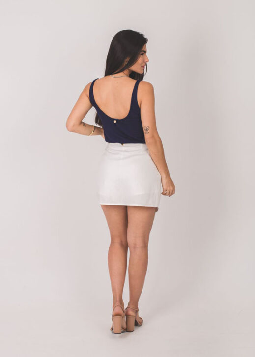 Short Saia Casual - Branco - Image 2